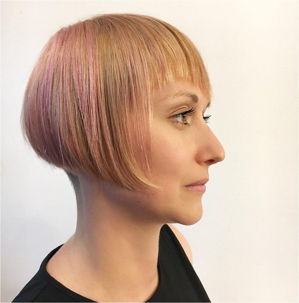 Diagonal Fringe & Disconnected Undercut hairstyle