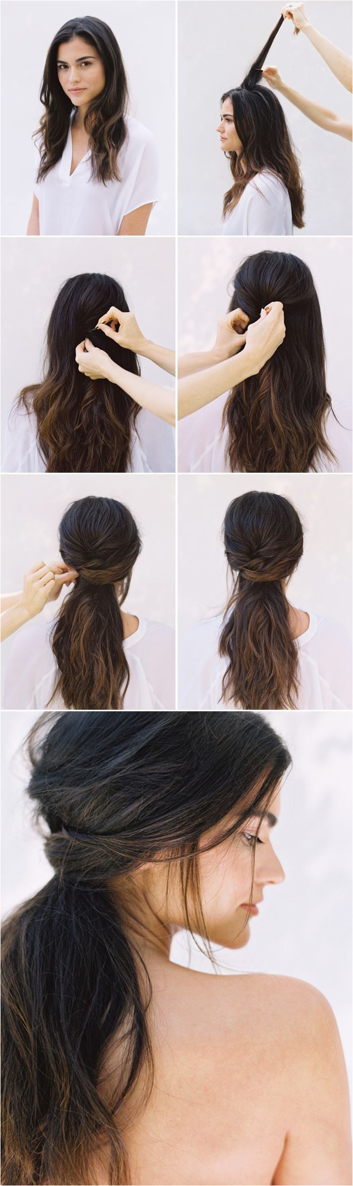Simple Half Up And Half Down Wedding Hairstyles