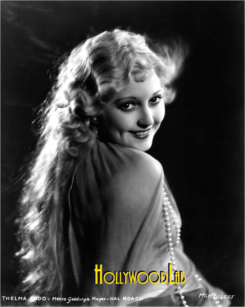 THELMA TODD 8x10 Professional Lab 1920 s Elegant Back lit Hair y Cute