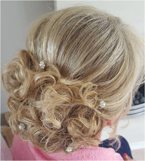 Mother The Bride Blonde Curly Updo
