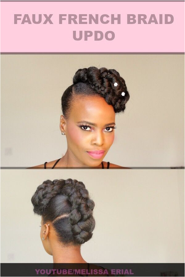 NEW VIDEO on this FAUX BRAID natural hair naturalhair munity protective styles naturalhair updo team natural