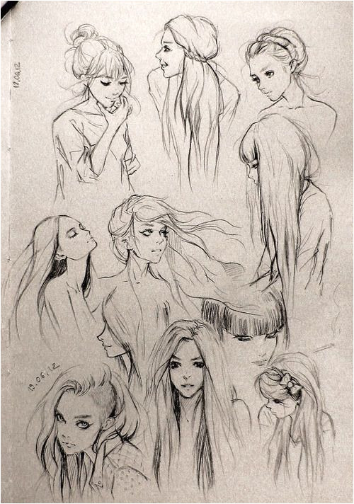 Fantasy "Girl" Hair I love this so much Wanna draw people with this hair
