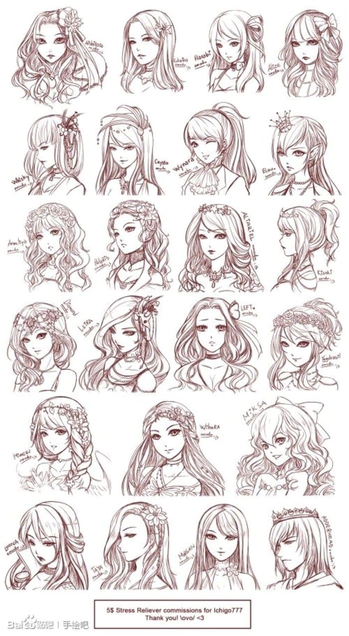 Manga Hairstyles How To Draw Hairstyles Fantasy Hairstyles Drawing Hairstyles Female Anime