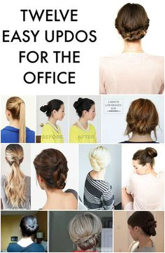 12 Easy fice Updos Buns Chignons & More for Busy for Professionals