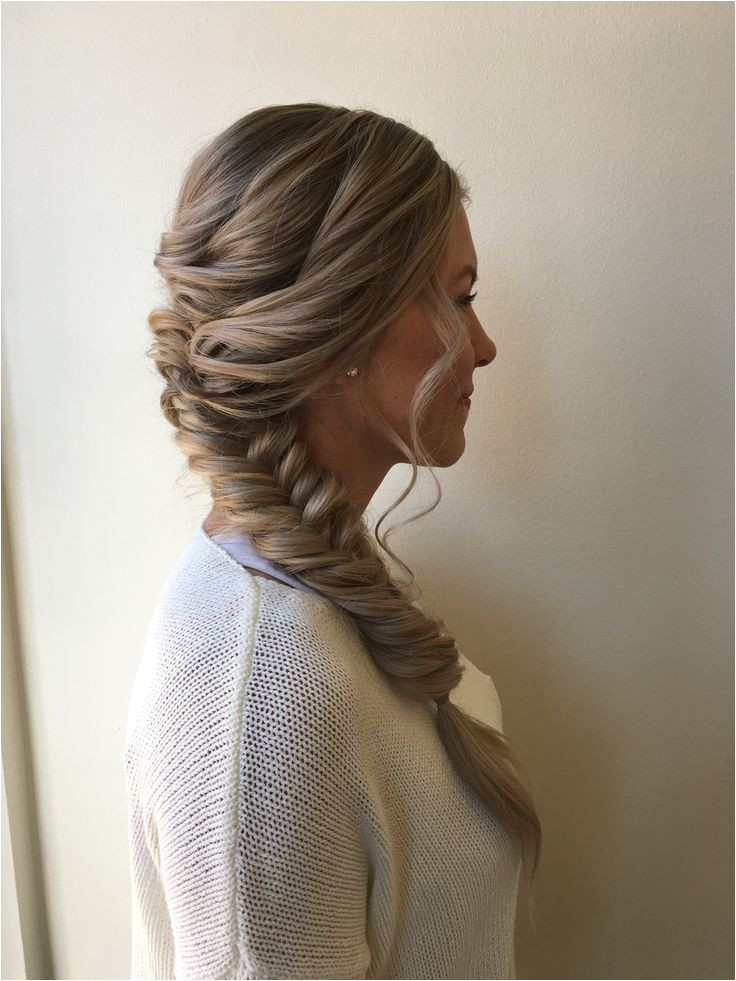 soft sweet braid to the side hair makeup by goldplaited braid hairstyle promhair weddinghair prom formal hairstyles goldplaited