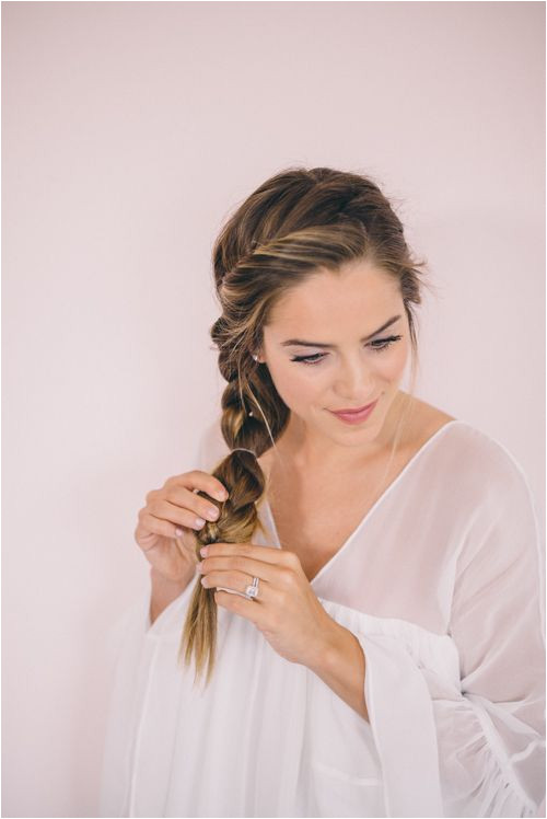 Twisted Side Braid Tutorial adding multiple rubber bands to braid