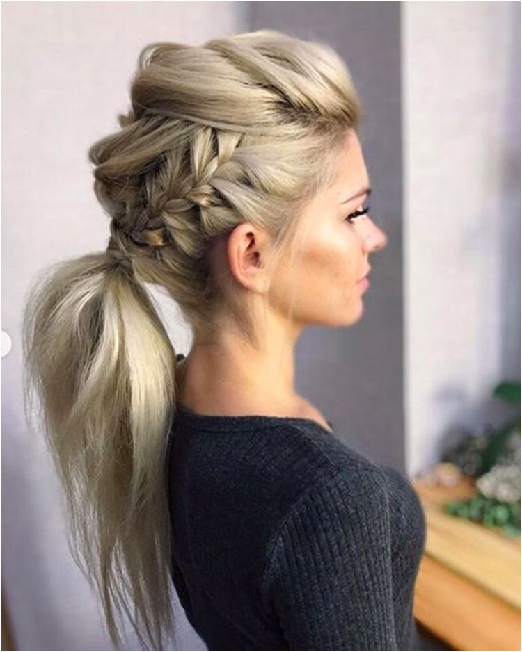 Adorable Ponytail Hairstyles Classic Ponytail For Long Hair Dutch Braids To A High Pony