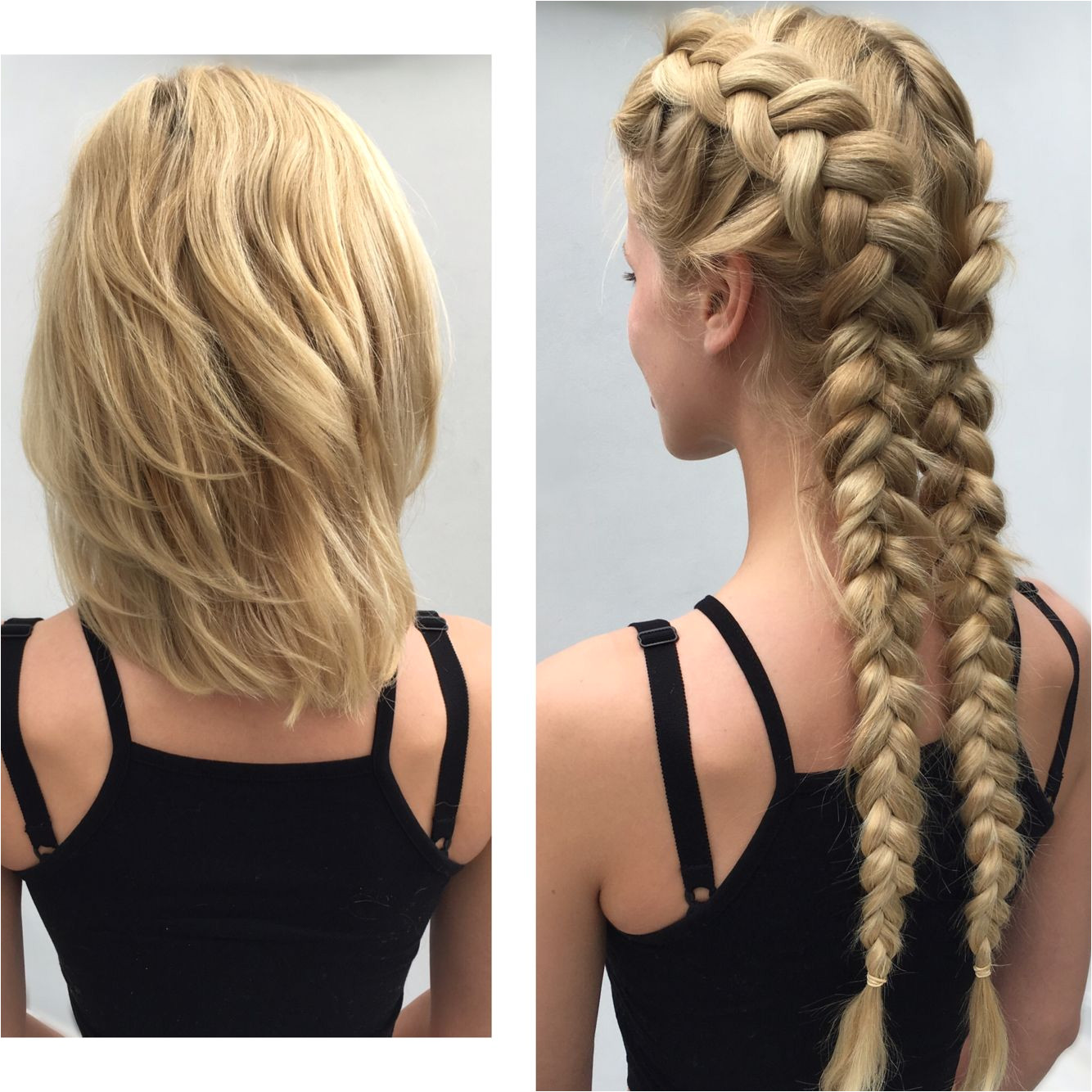 Boxer braids clip in braids hair extensions by tatiana Karelina