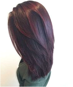 Medium Long Haircut Red Balayage Highlights Dark Red Balayage Red Balayage Hair