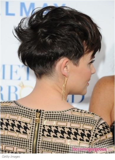 Ginnifer Goodwin back short hair fun and playful short haircut that s full of attitude The short crop features tapering along the back and sides