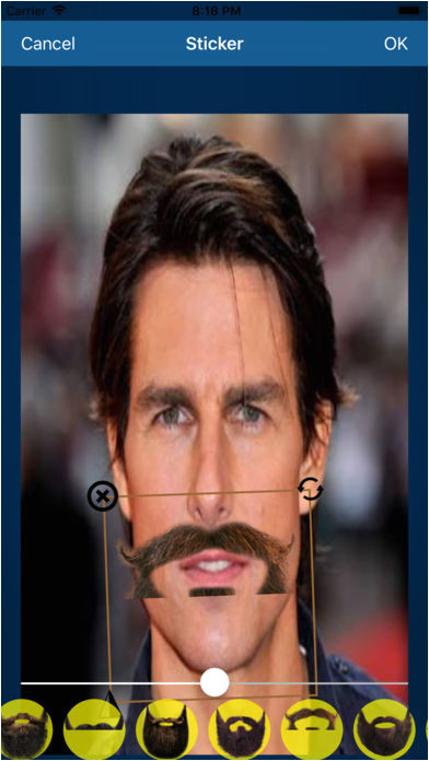 Screenshot 4 for Men Beard & Hairstyle Editor