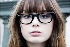 Bangs and glasses can be adorable quirky or edgy but it could also look like your entire face is nothing but bangs and frames