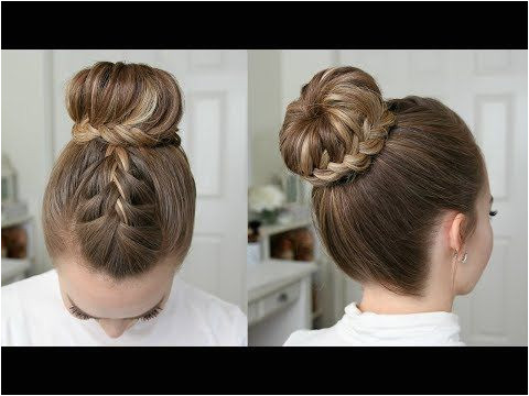 French & Lace Fishtail High Bun