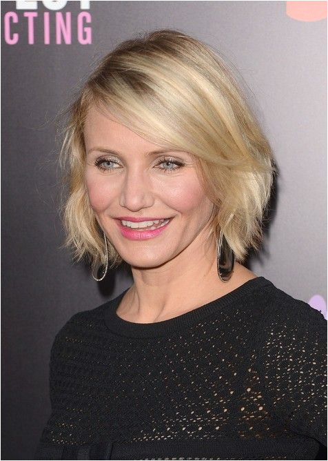 Hairstyle for Women Over 40 Cameron Diaz Short Bob Hairstyle for 2014