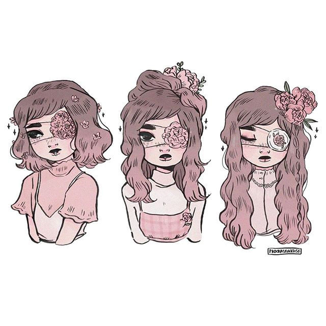 It s been awhile for my garden Club girls So here s sweet shy Caitriona in different hairstyles for warmup • • • illustration gardenclub oc