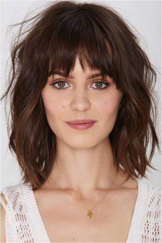 Best Medium Length Hairstyles With Bangs For Thick Hair