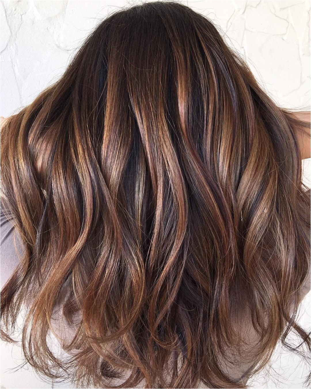 Brown Hair With Balayage Highlights