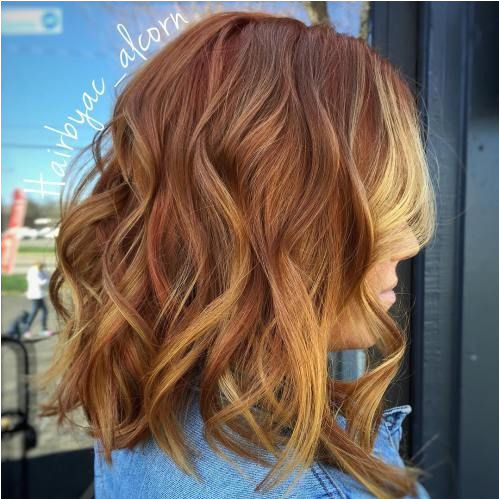 Copper Brown Hair With Golden Blonde Highlights
