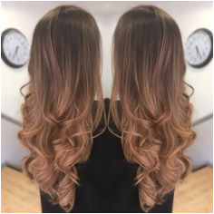 Balayage Ombré Curly blow dry Hairstyle