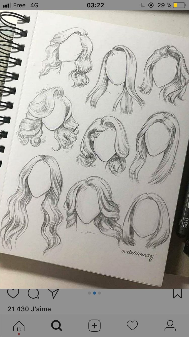 Drawing Female Hair Ideas