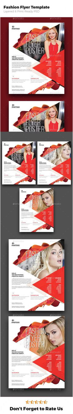 Buy Fashion Flyer by germanxpert on GraphicRiver Fashion Flyer Template for Promoting business services based campaign Everything is layered grouped and