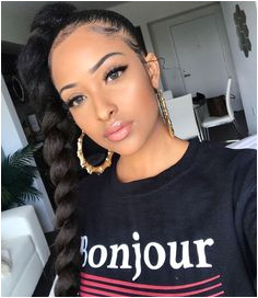 Braided Ponytail Hairstyles Ponytail Styles Black Girls Hairstyles Cute Hairstyles Birthday Hairstyles