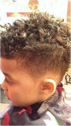 Potential boy haircut for mixed kid Fohawk