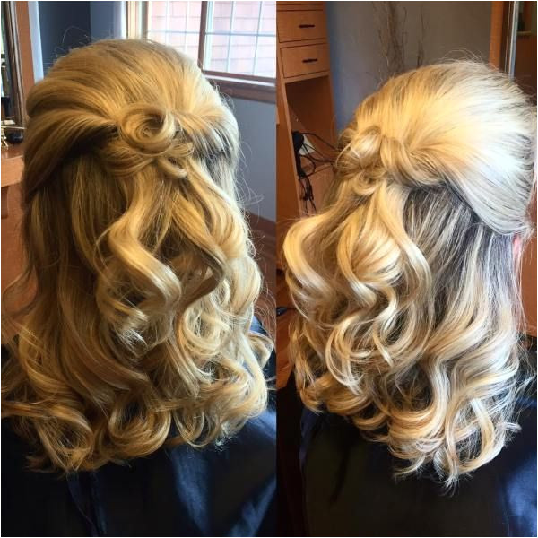 Formal Curly Half Updo Formal Curly Half Updo Wedding Hairstyles
