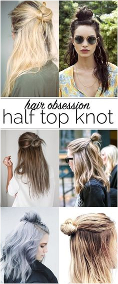 half top knot ideas