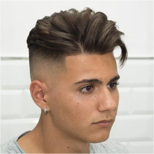 High Bald Fade with Thick Quiff