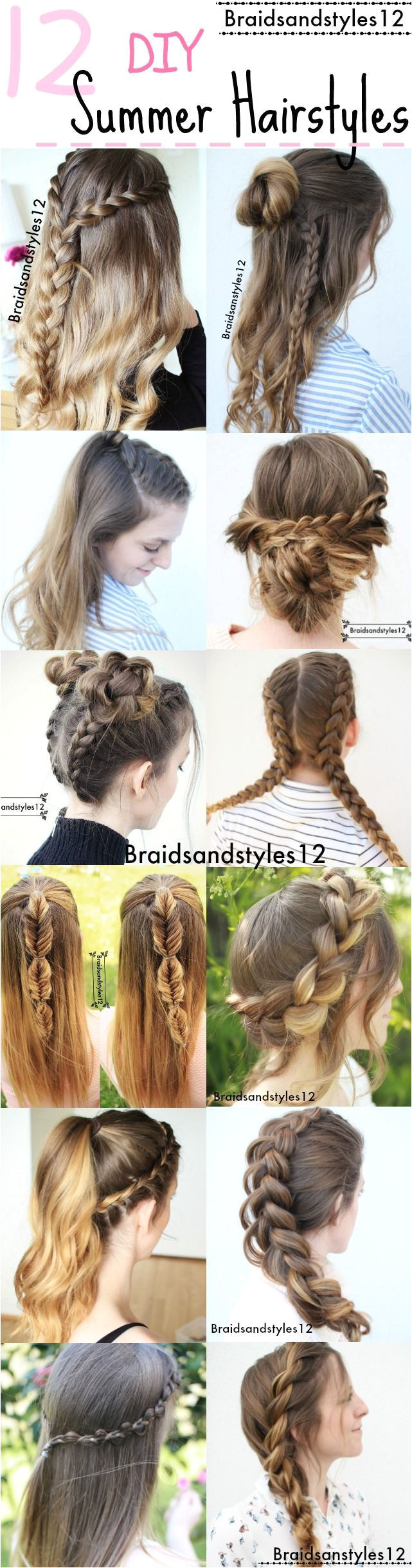 12 Gorgeous DIY Summer Hairstyle Ideas by Braidsanstyles12 Beachy Hairstyles by Braidsandstyles12 beautyhairstyles Beauty Hairstyles