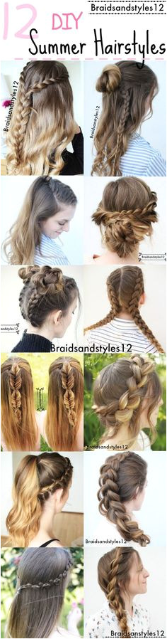 12 Gorgeous DIY Summer Hairstyle Ideas by Braidsanstyles12 Beachy Hairstyles by Braidsandstyles12 Diy Hairstyles