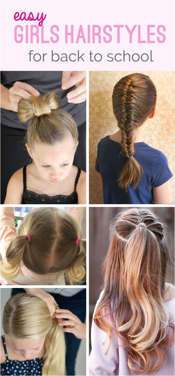 The cutest the smartest but most importantly the most EASY Back To School Hairstyles for girls