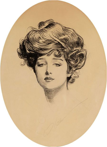 Charles Dana Gibson 1867 1944 "The Gibson Girl" The Gibson Girl was the personification of the feminine ideal of beauty portrayed by the satirical