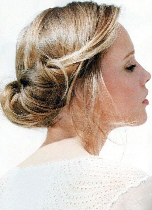 An easy up do the loose & low bun