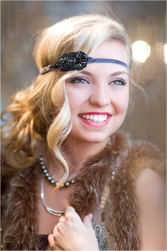 1920s Flapper Headpiece The Great Gatsby Headband by FlowerCouture $25 00