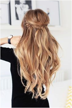 18 Elegant Hairstyles for Prom 2019 Hair Down With Braid