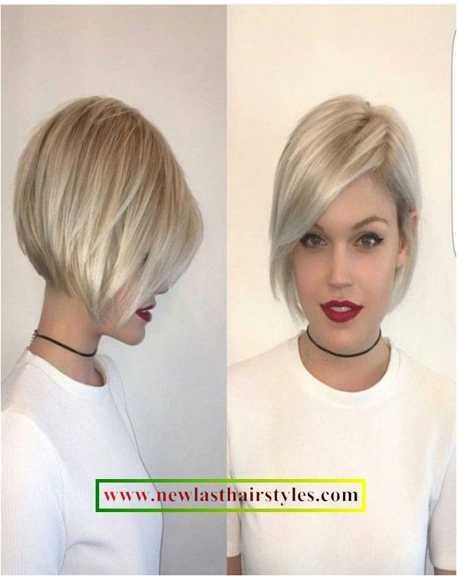 side split bob hair shape Its ideal on special occasions bob bobhairstyles bobhaircut blondeshair