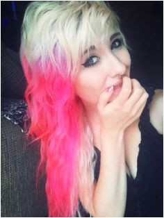 Bright pink hair