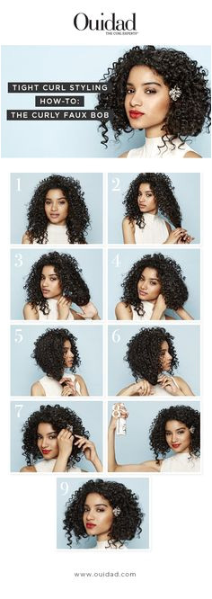 Your tight curls natural corkscrew pattern is the perfect foundation for this simple pinned under updo Try this style to keep your hair off your neck