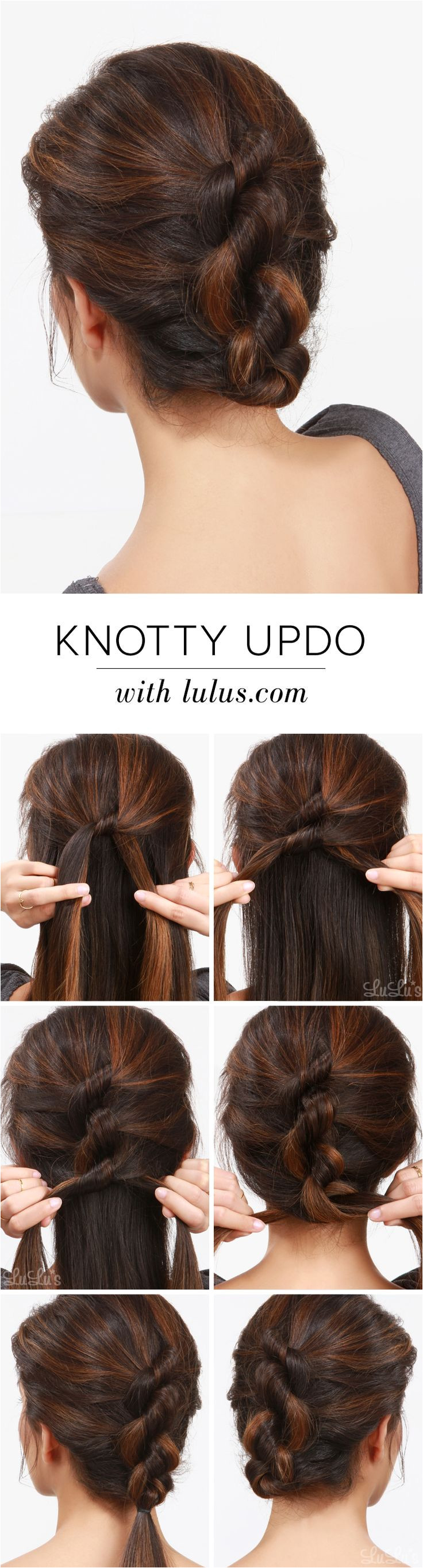 This week s adorable Knotty Updo Hair Tutorial is so simple to execute and perfect for day or night Find the tutorial on the LuLu s blog