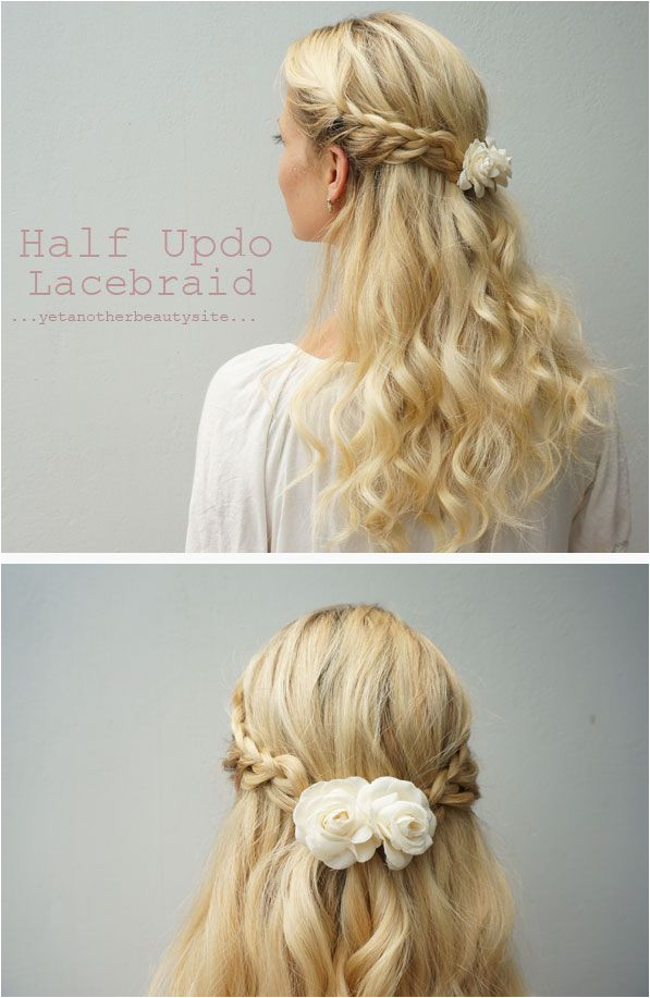 Half Updo Lace Braid