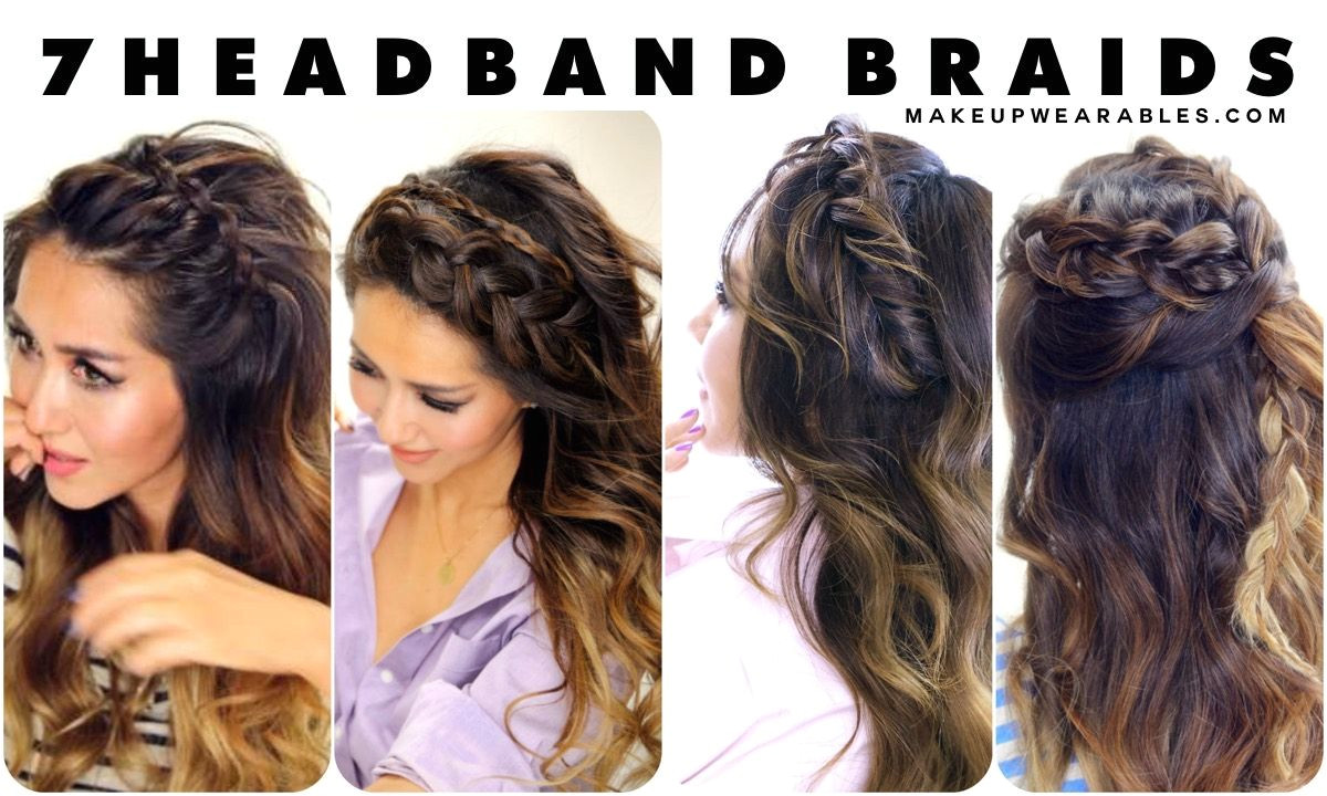 7 Headband Braid Hairstyles braided half updo hair tutorial