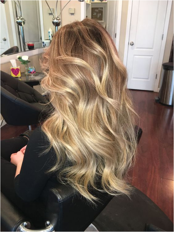 Honey Blonde Balayage Hair