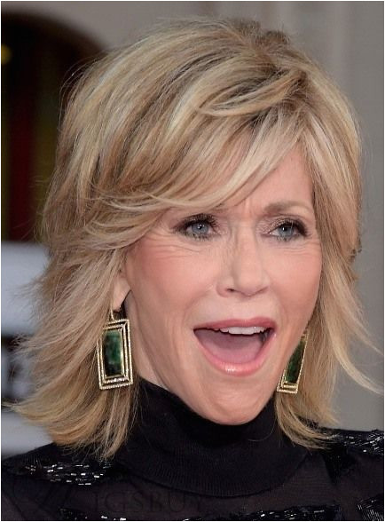 Jane Fonda Fluffy Medium Wavy Human Hair Capless Wig 12 Inches