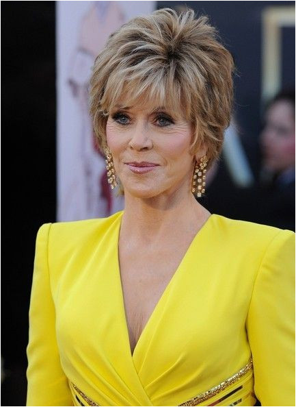 More Pics of Jane Fonda Layered Razor Cut 4 of 11 Short Hairstyles Lookbook StyleBistro