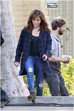 Jennifer Lopez was seen on the set of her new movie "The