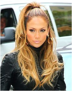 Jennifer Lopez s Half Ponytail