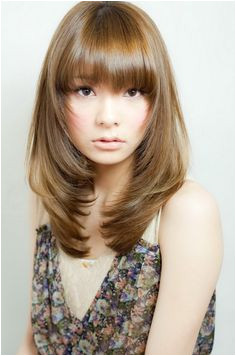 korean haircut for long hair with side bangs Google Search Feathered Hairstyles Feathered Bangs