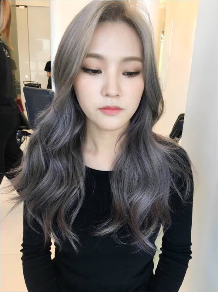 korea korean kpop idol actress 2017 hair color trend for winter fall lavender ash brown hairstyles for girls kpopstuff